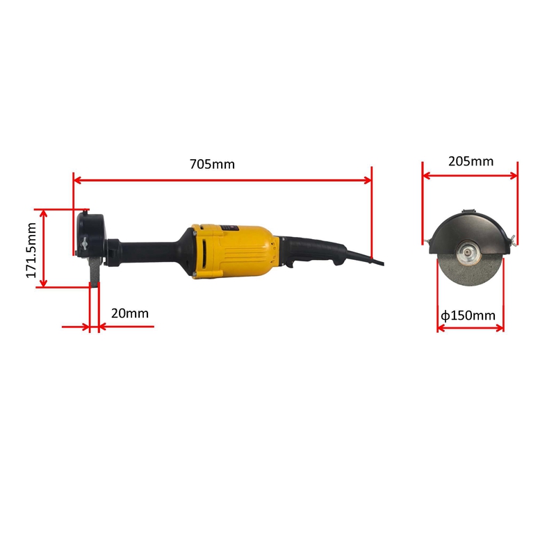 SS1501 Hand Held Straight Grinder